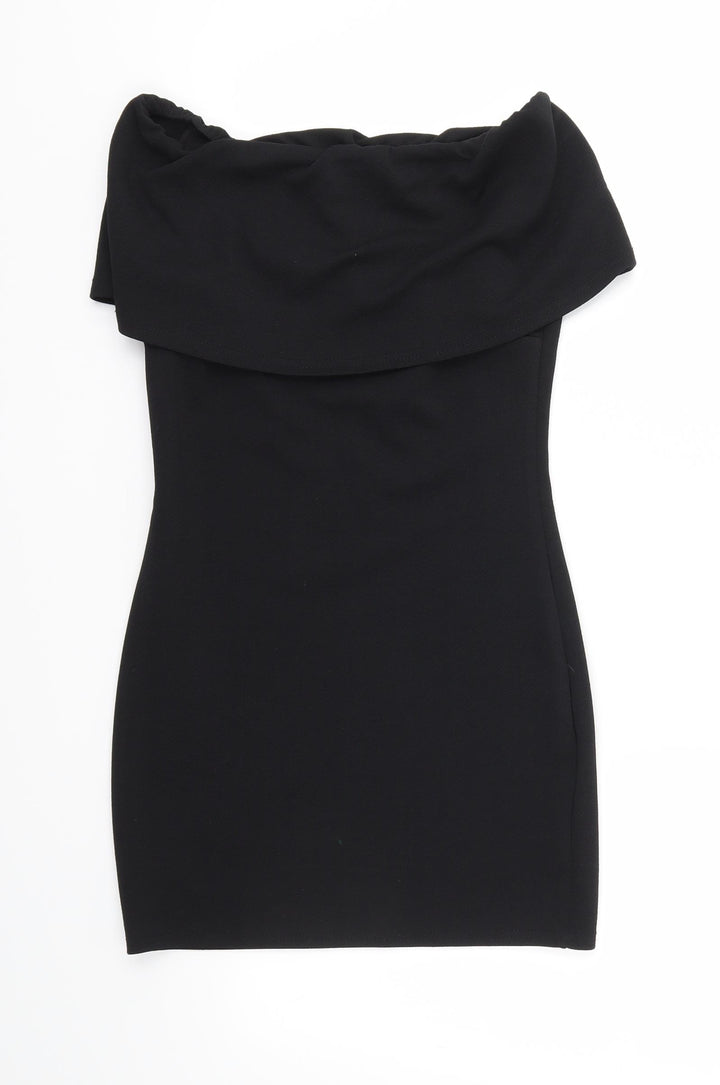 Boohoo Womens Black A-Line Size 10