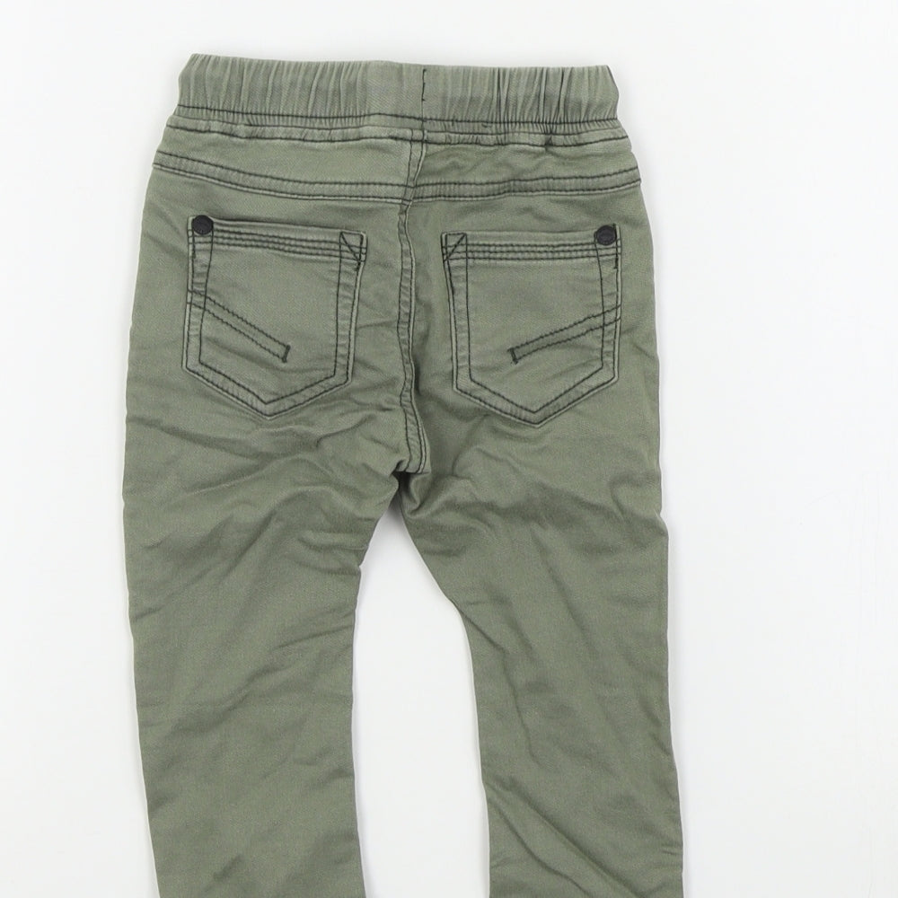 NEXT Boys Green Colourblock  Capri Jeans Size 9-12 Months