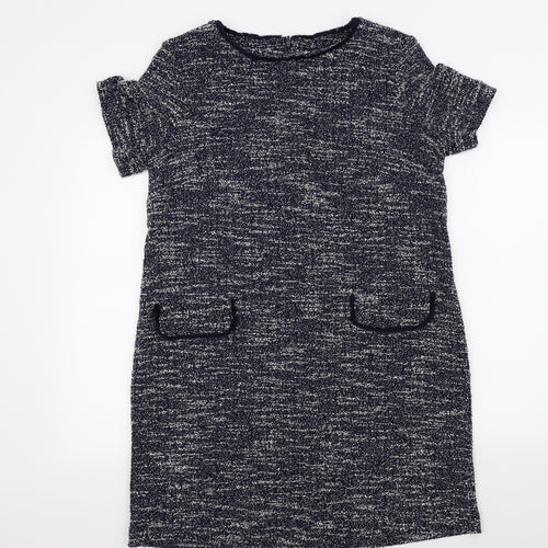 Roman Womens Blue Colourblock  A-Line  Size 16