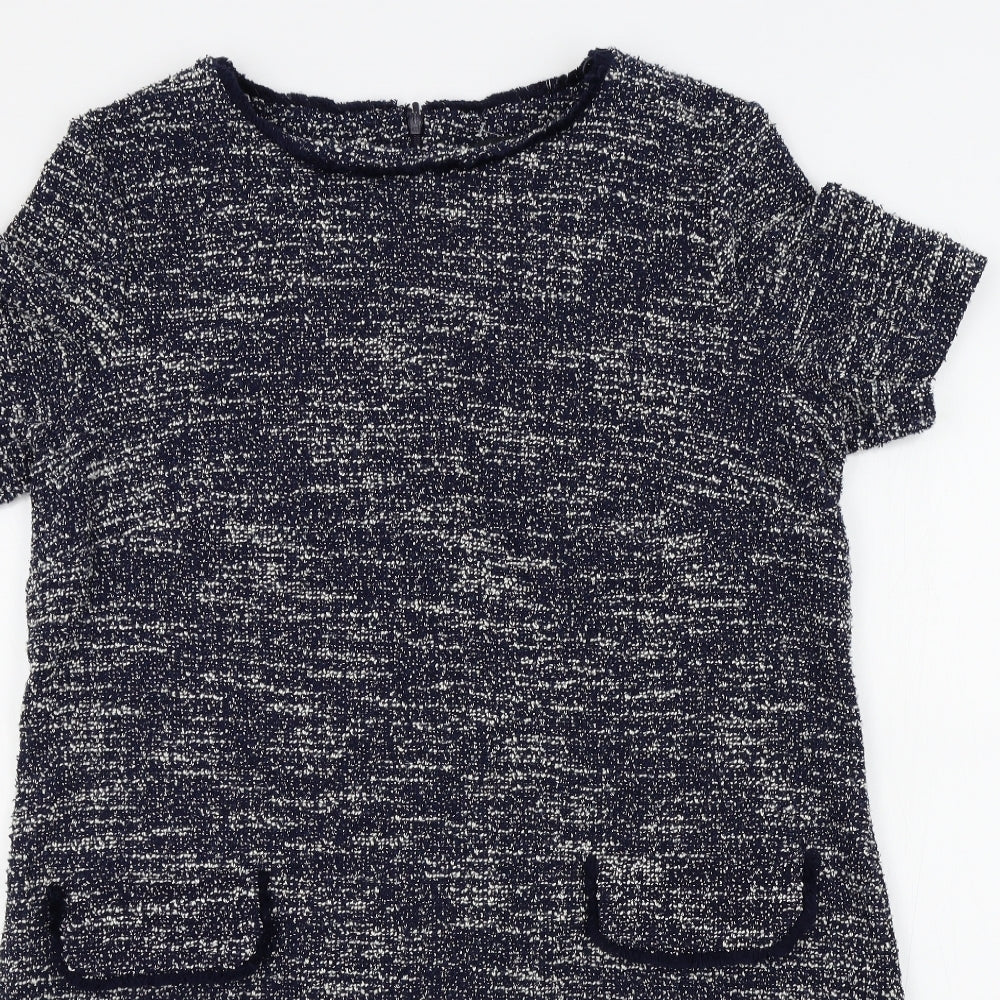Roman Womens Blue Colourblock  A-Line  Size 16