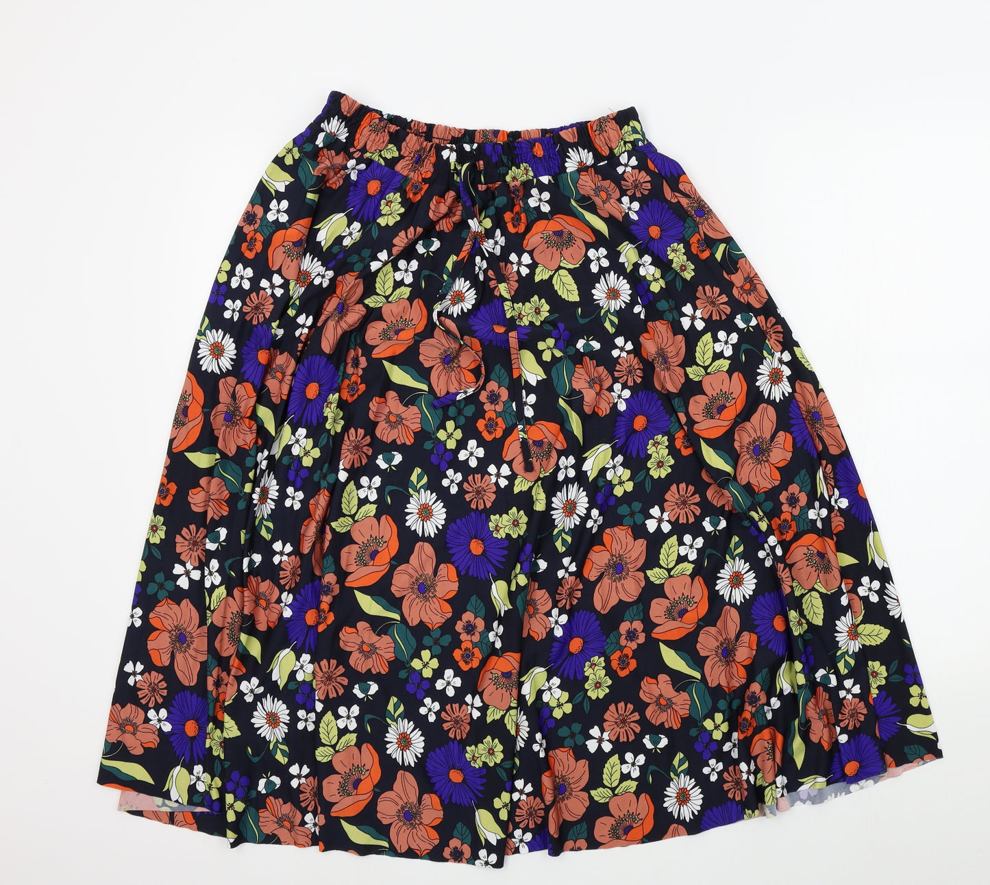 TU Womens Multicoloured Floral  Pleated Skirt Size 12