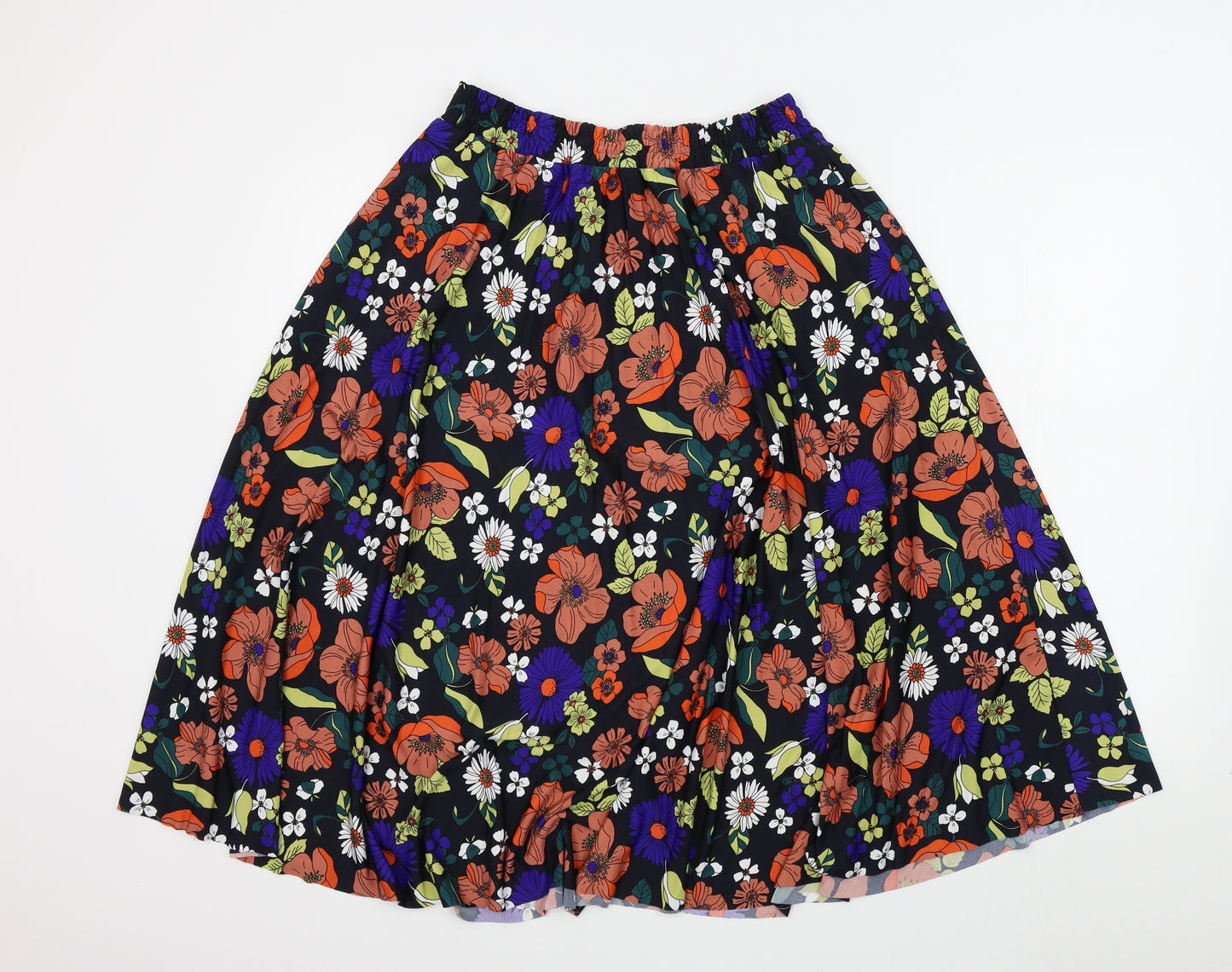 TU Womens Multicoloured Floral  Pleated Skirt Size 12