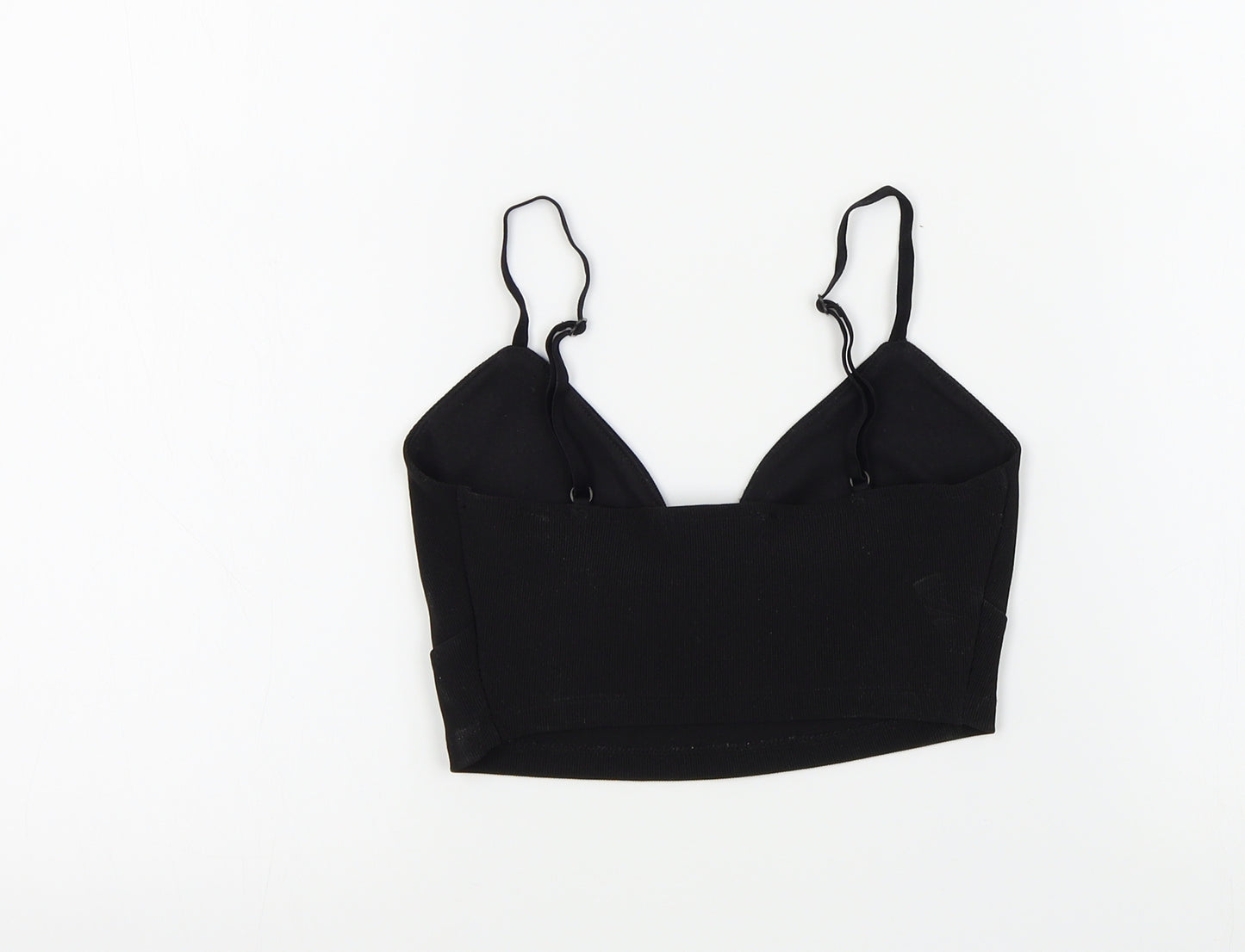 Zara Womens Black Colourblock  Basic T-Shirt Size S