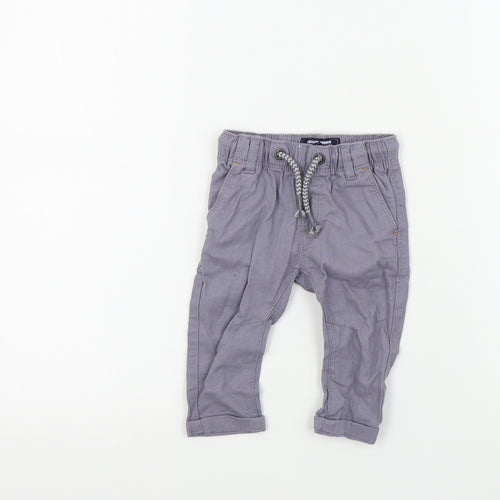 NEXT Boys Grey Colourblock  Jogger Trousers Size 3-6 Months