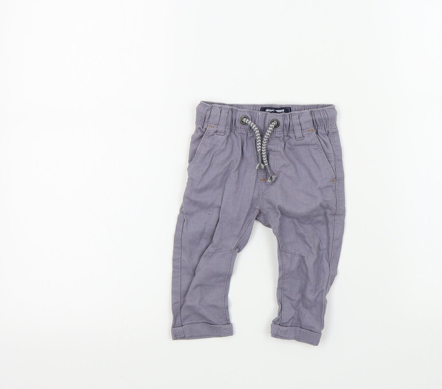 NEXT Boys Grey Colourblock  Jogger Trousers Size 3-6 Months