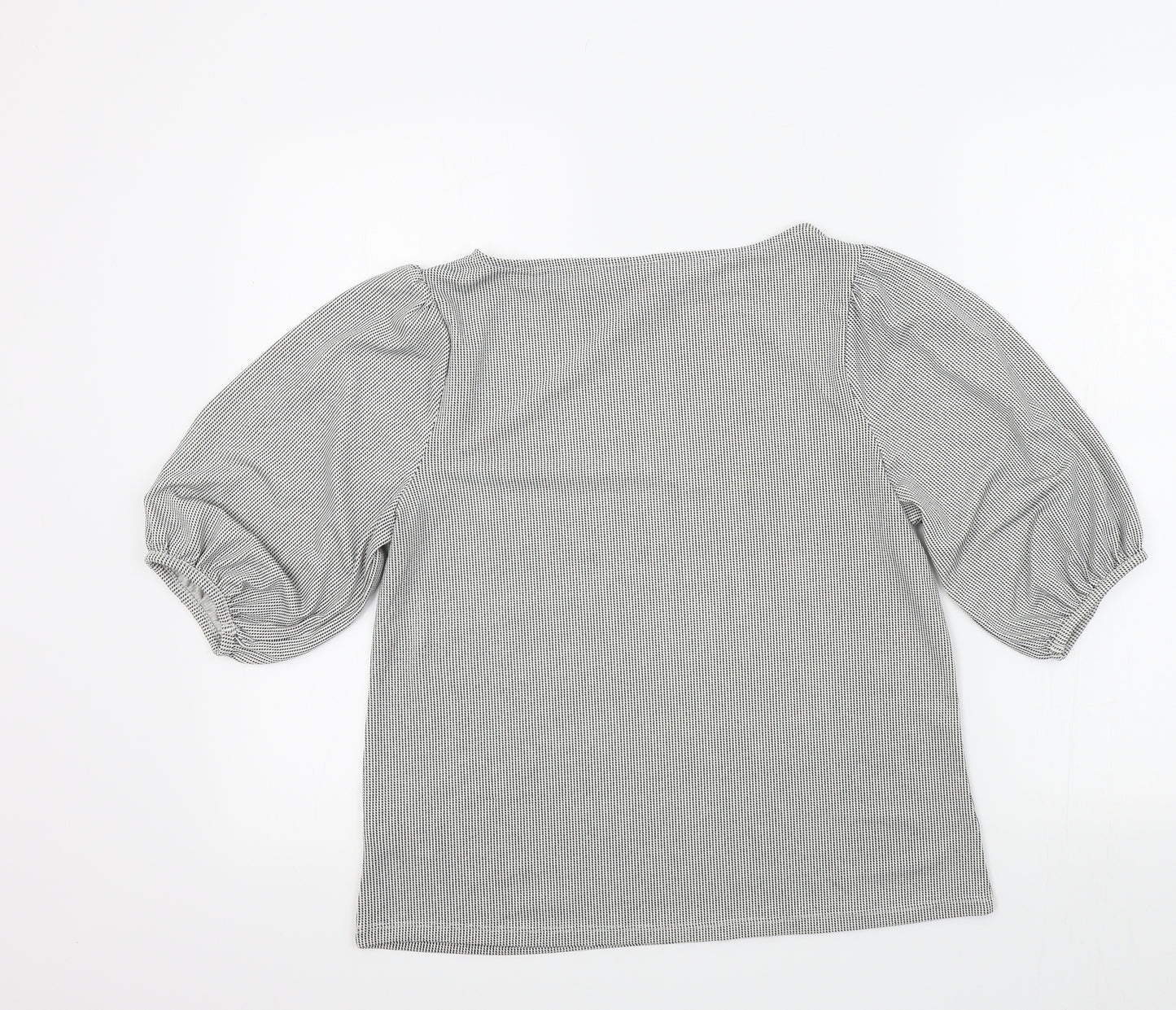 H&M Womens Black Geometric  Basic T-Shirt Size S