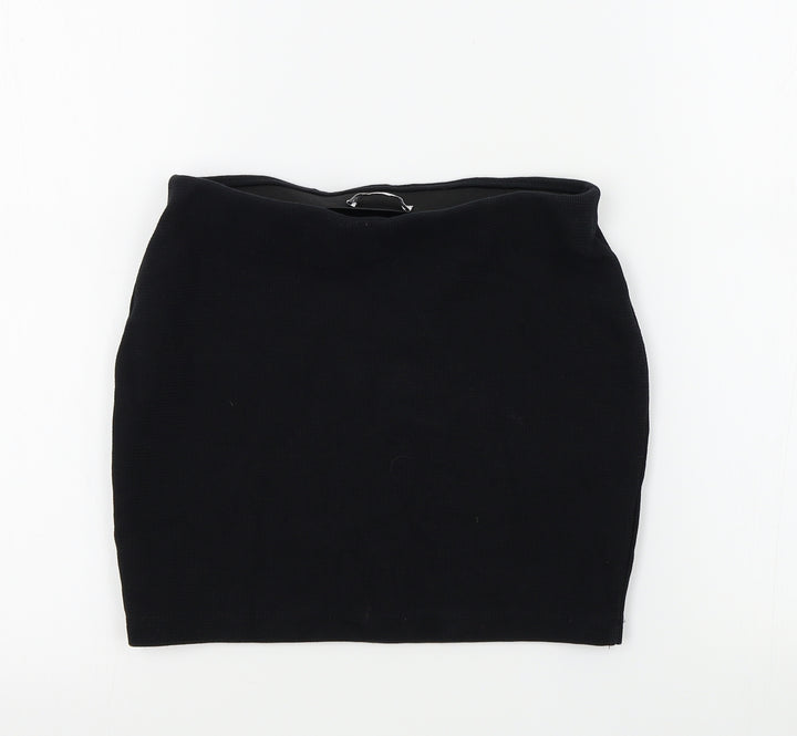 Zara Womens Black A-Line Skirt Size S