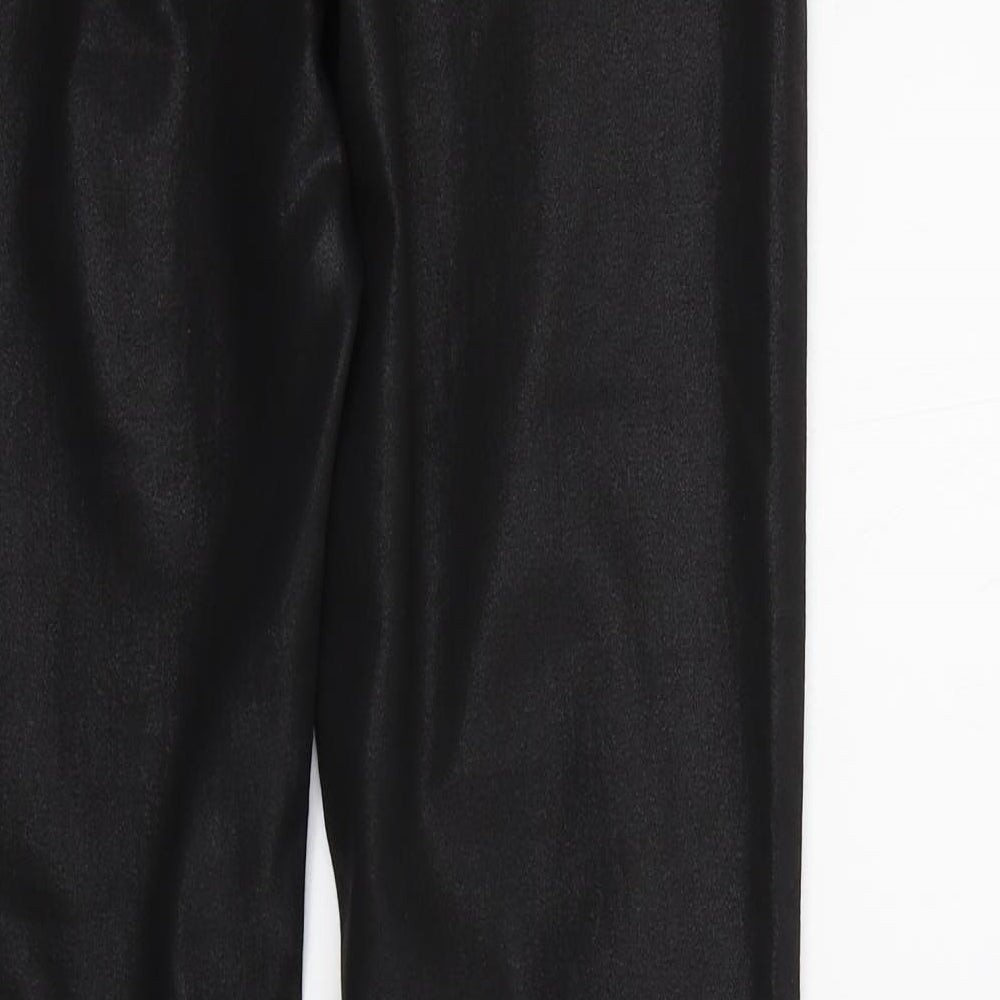 Peacocks Womens Black   Trousers  Size 10 L28 in