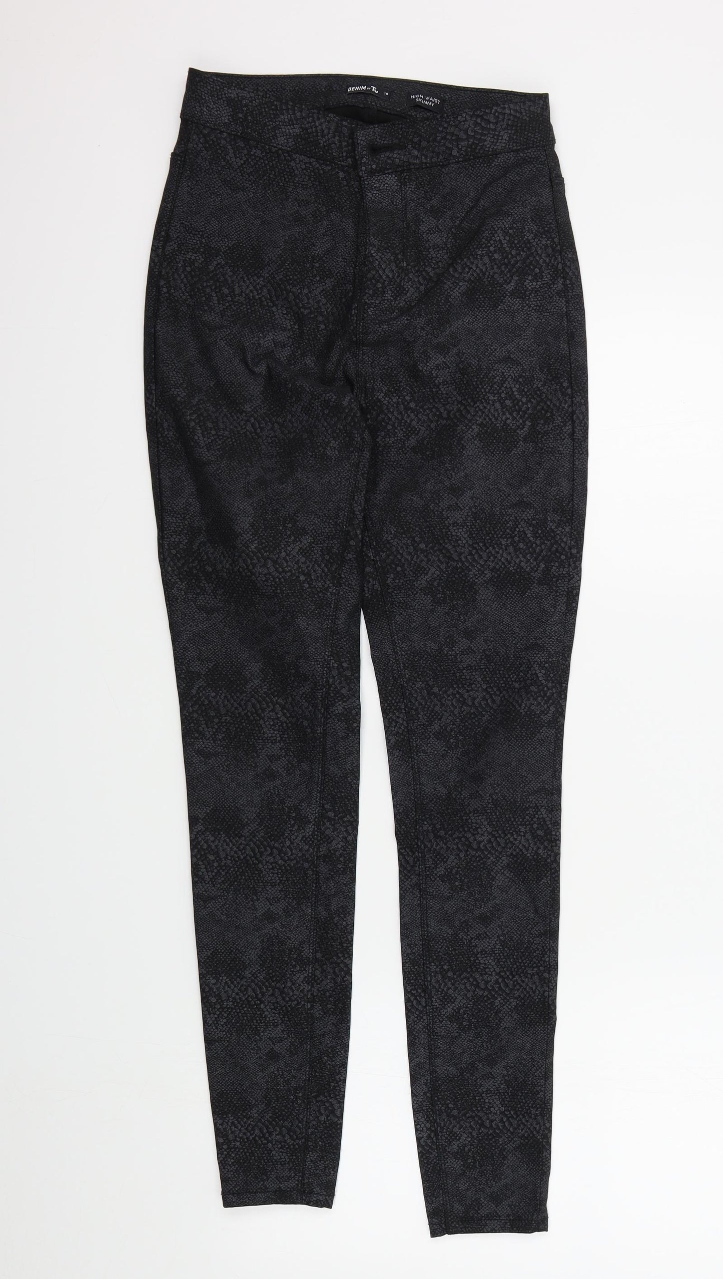TU Womens Black   Trousers  Size 10 L28 in