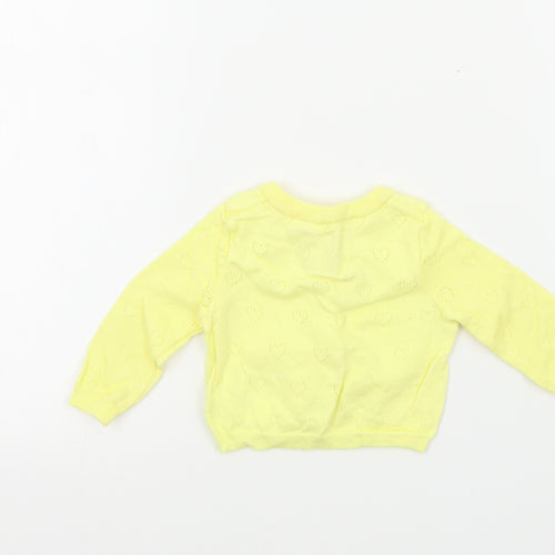 Earlydays Girls Yellow   Cardigan Jumper Size 0-3 Months