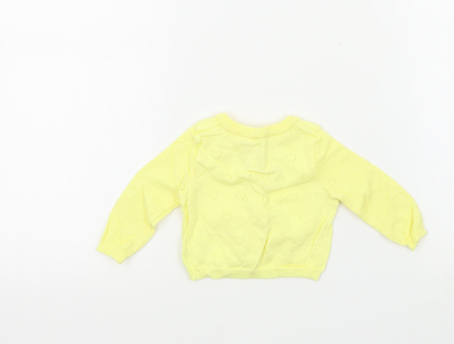 Earlydays Girls Yellow   Cardigan Jumper Size 0-3 Months
