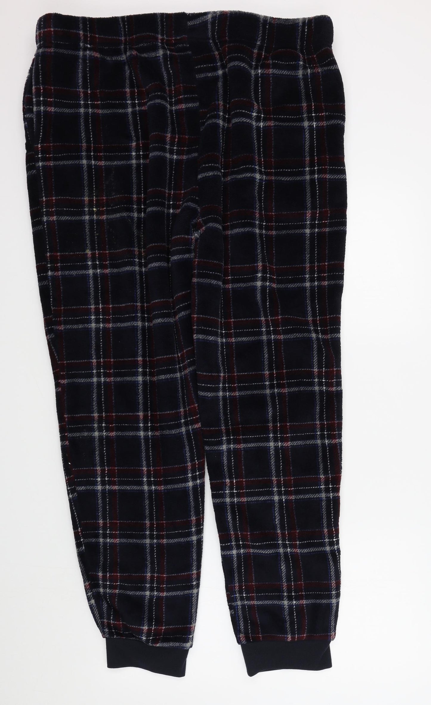 Preworn Mens Blue Check   Pyjama Pants Size 2XL