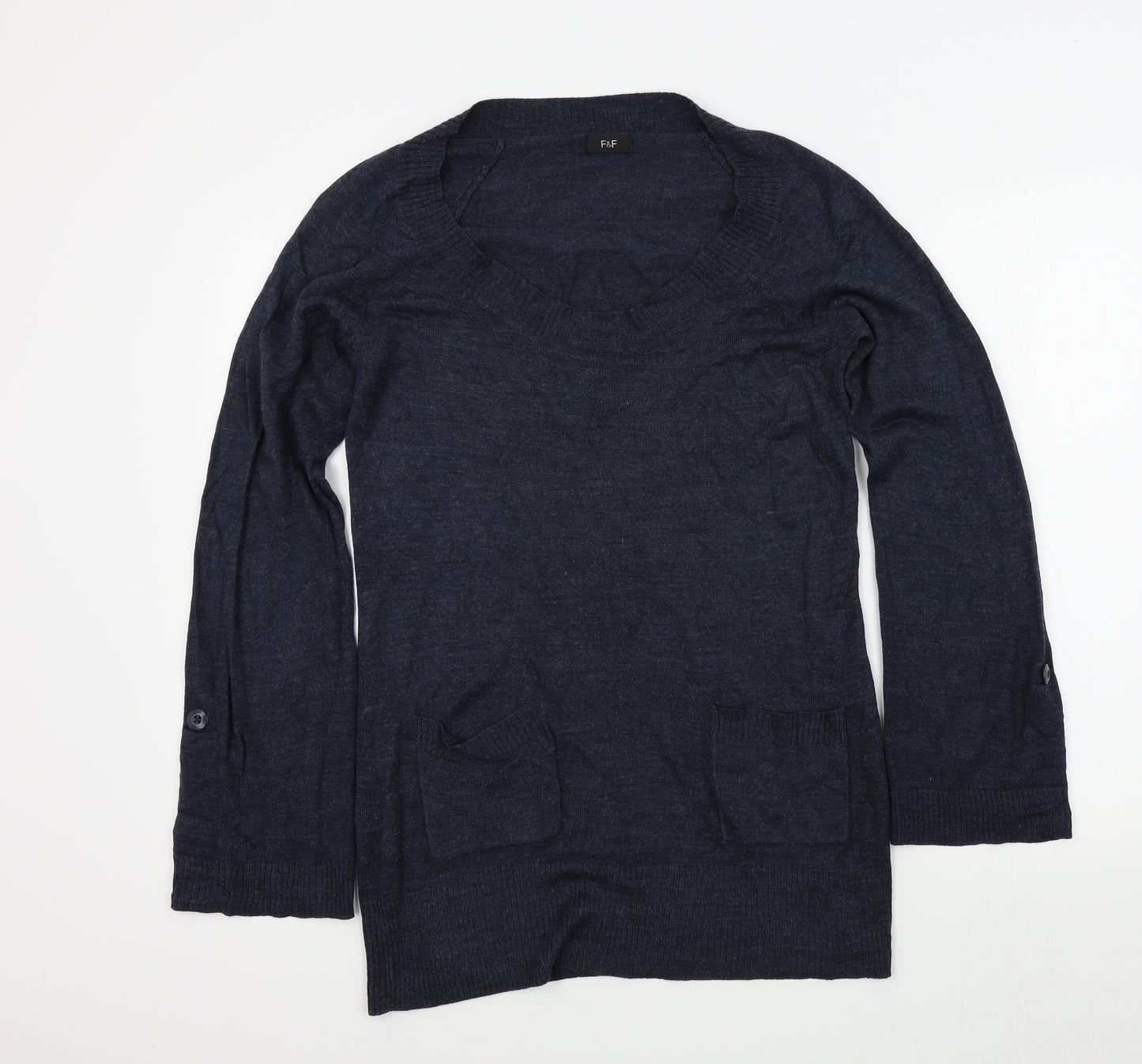F&F Womens Blue   Pullover Jumper Size 8