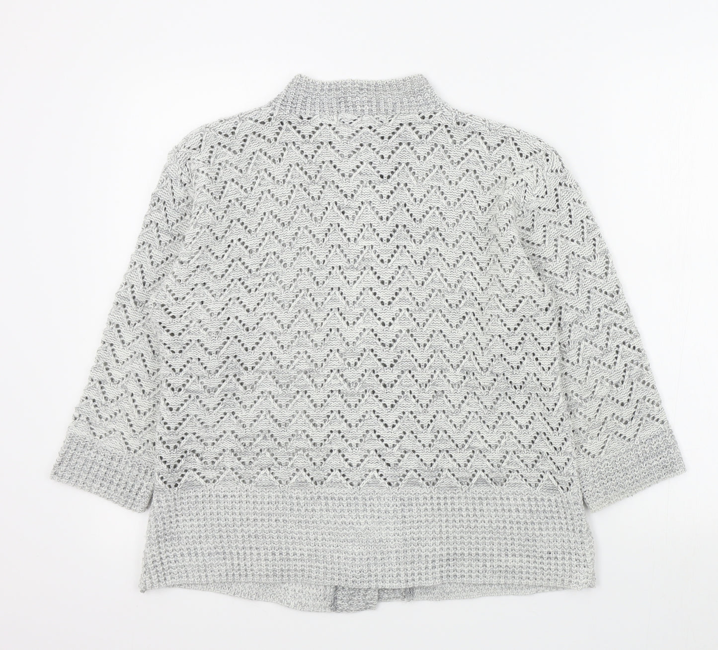 Pure & Natural Womens Grey   Cardigan Jumper Size M