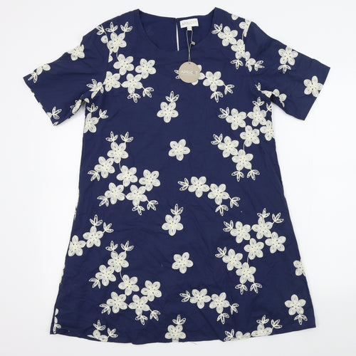 Apricot Womens Blue Colourblock  A-Line  Size 12