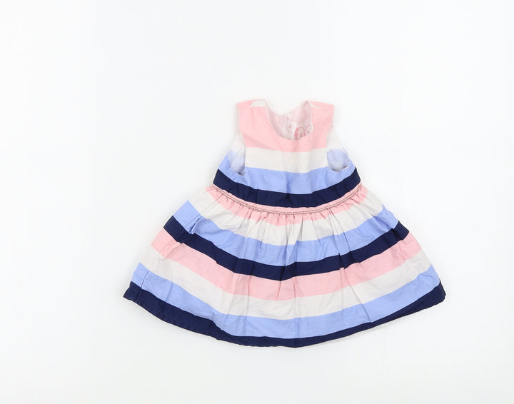 Primark Girls Multicoloured Striped  Fit & Flare  Size 0-3 Months