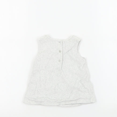 George Girls White   Pinafore/Dungaree Dress  Size 0-3 Months  - Disney Baby Winnie the Pooh