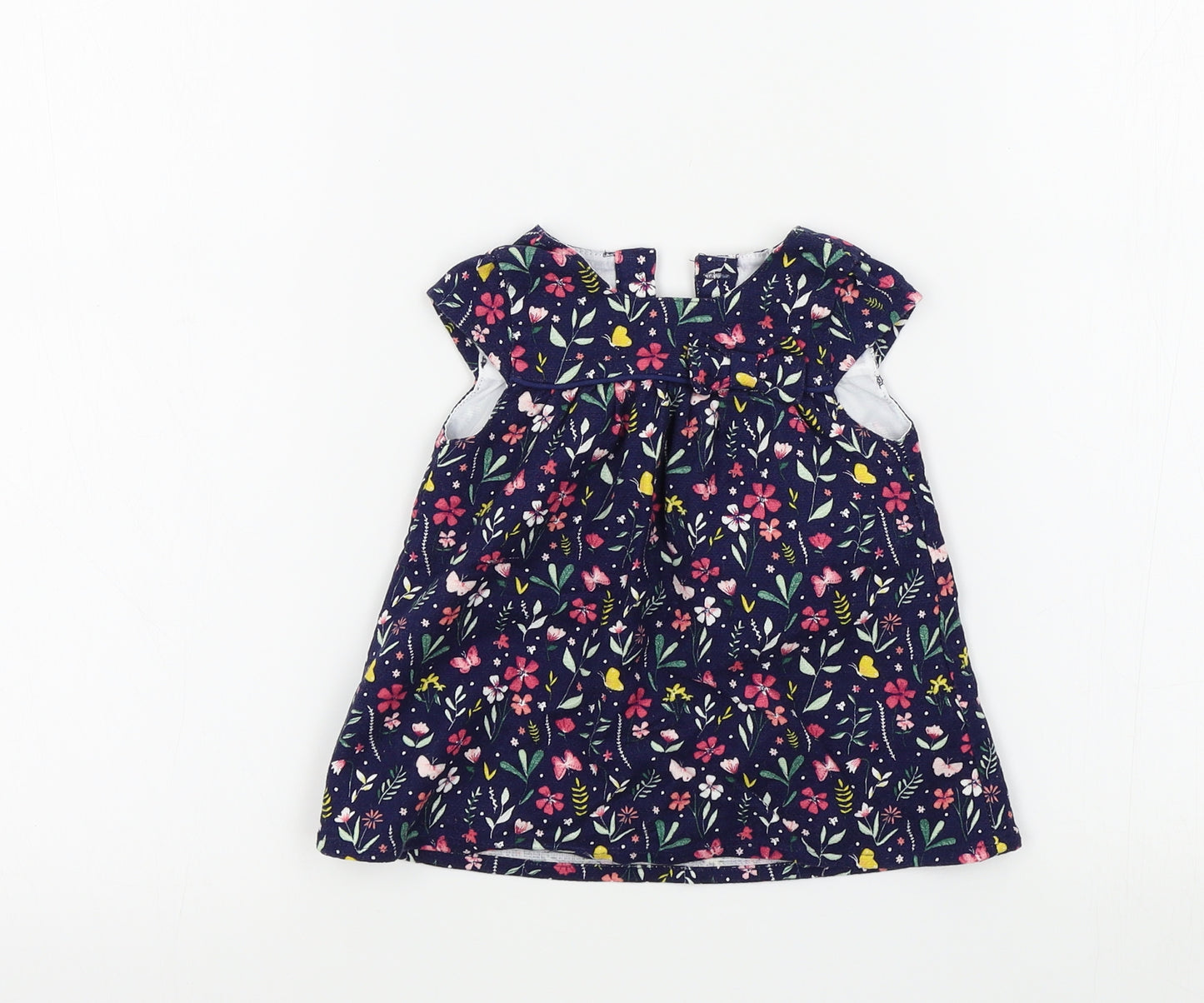 Primark Girls Blue Fair Isle  Fit & Flare  Size 0-3 Months