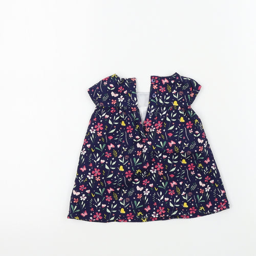 Primark Girls Blue Fair Isle  Fit & Flare  Size 0-3 Months
