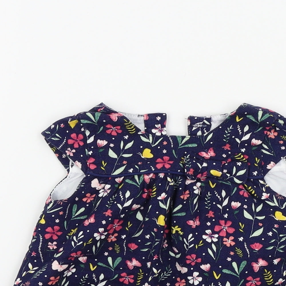 Primark Girls Blue Fair Isle  Fit & Flare  Size 0-3 Months