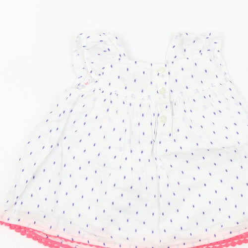 Primark Girls White Colourblock  Fit & Flare  Size 0-3 Months