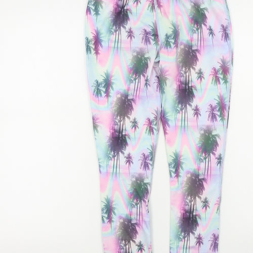 NEXT Girls Pink Geometric  Jegging Trousers Size 11 Years