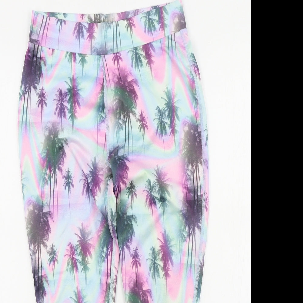 NEXT Girls Pink Geometric  Jegging Trousers Size 11 Years