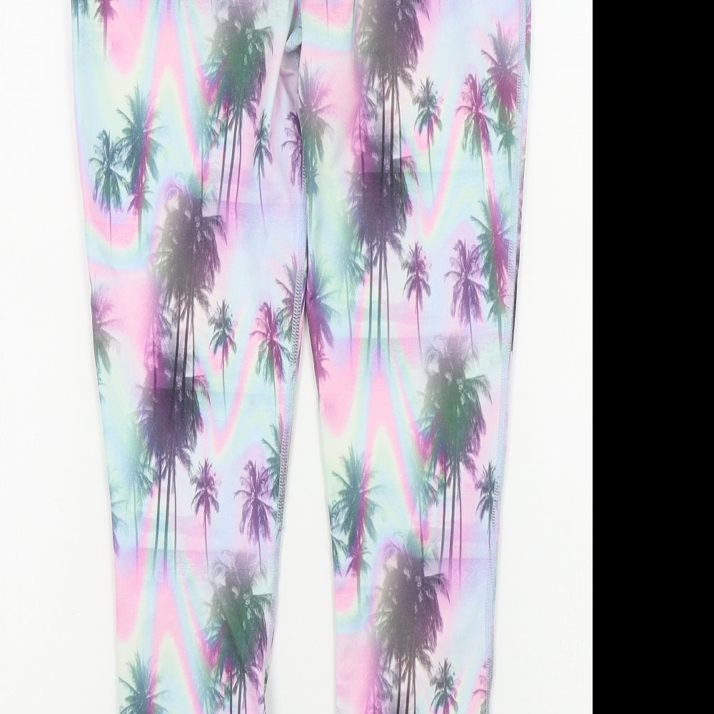 NEXT Girls Pink Geometric  Jegging Trousers Size 11 Years