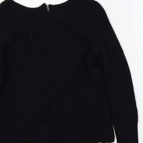 carla f. Womens Black   Pullover Jumper Size S