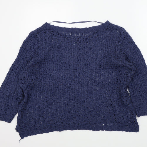 Primark Womens Blue   Pullover Jumper Size 16