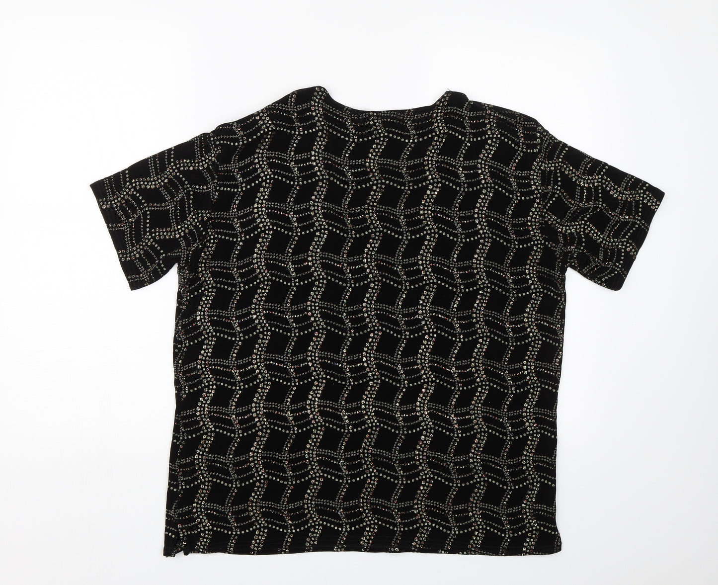 Eye Casuals Womens Black   Basic T-Shirt Size 2XL