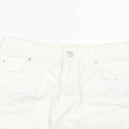 Topshop Womens White  Denim Bandage Skirt Size 6