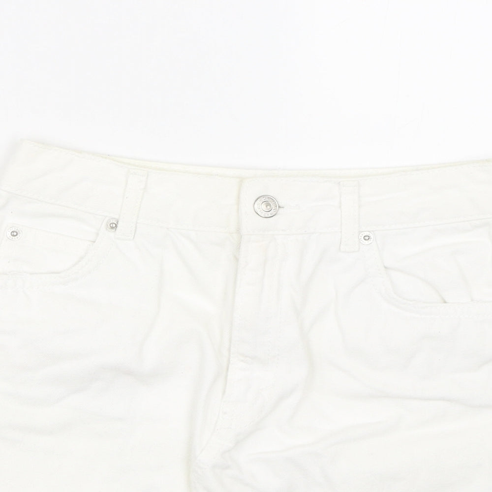 Topshop Womens White  Denim Bandage Skirt Size 6