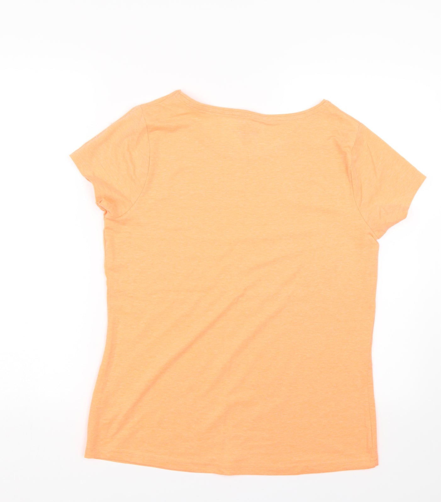 George Womens Orange   Basic T-Shirt Size 16