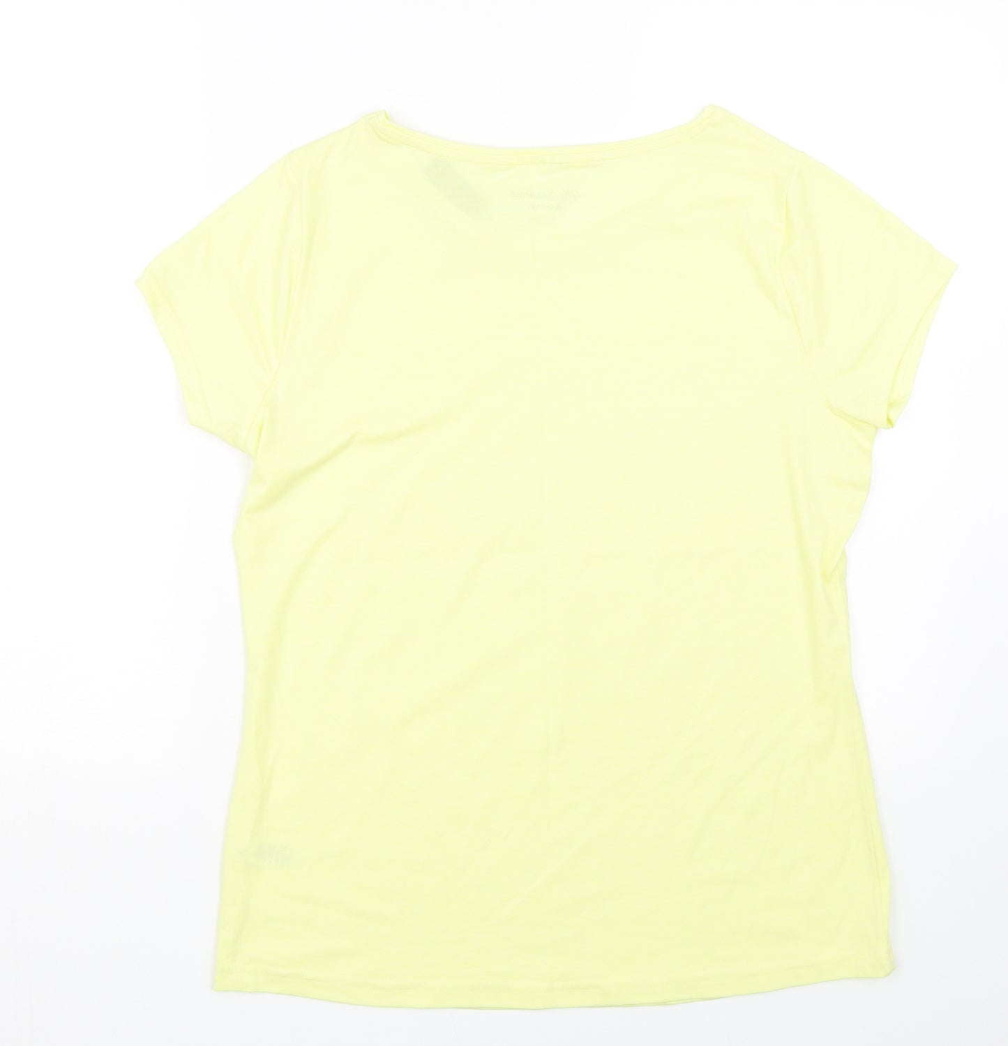 George Womens Yellow   Basic T-Shirt Size 16