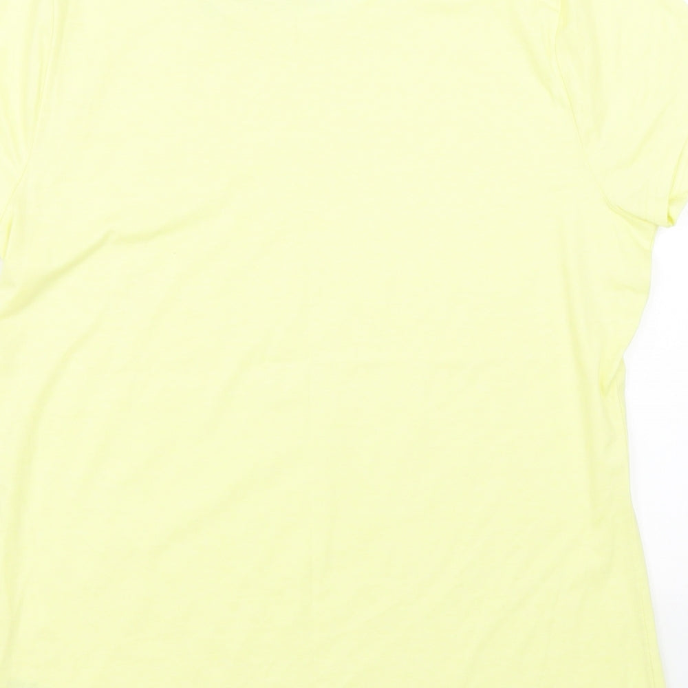 George Womens Yellow   Basic T-Shirt Size 16