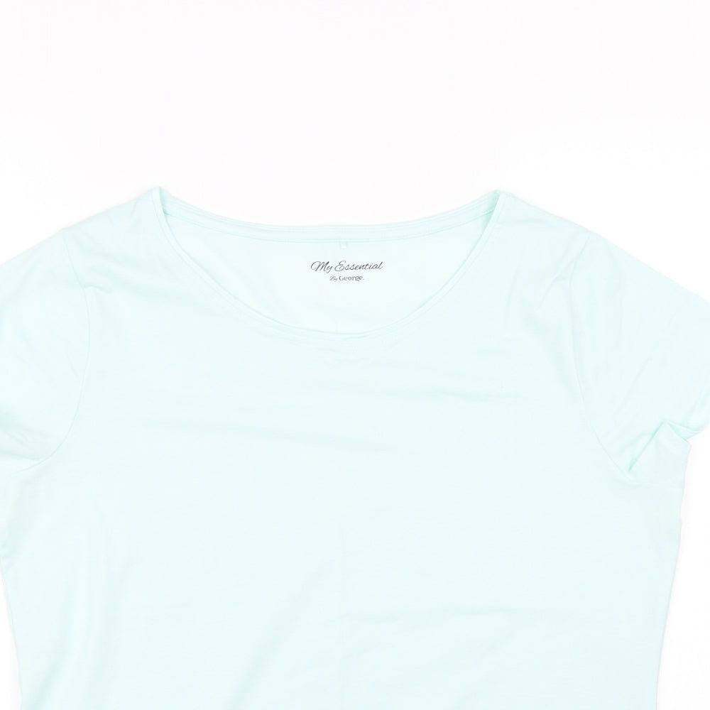 George Womens Blue   Basic T-Shirt Size 16