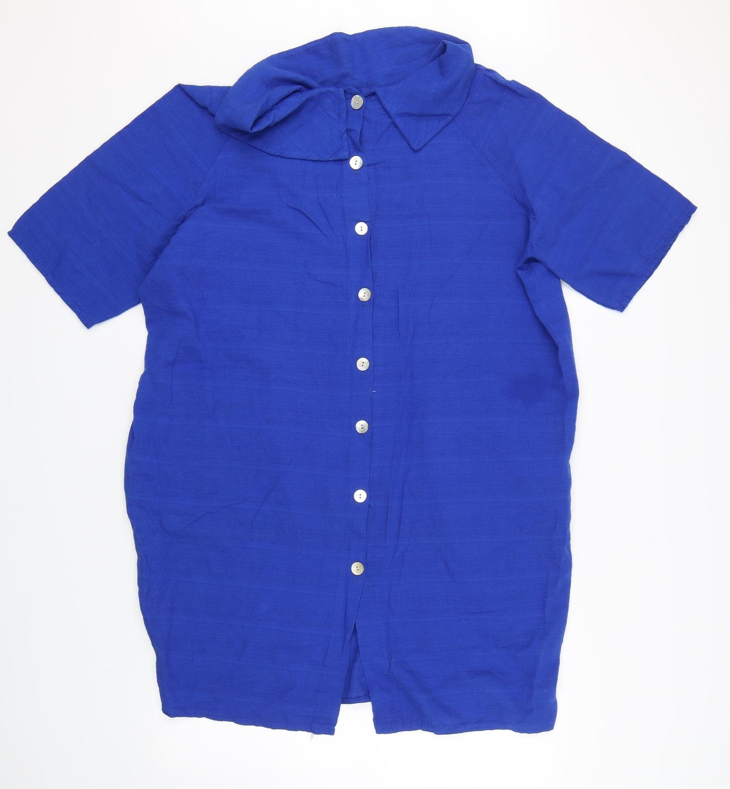 Glossy Womens Blue   Basic T-Shirt Size XL