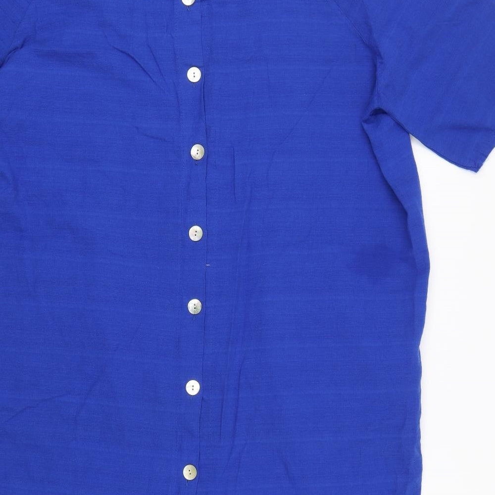 Glossy Womens Blue   Basic T-Shirt Size XL