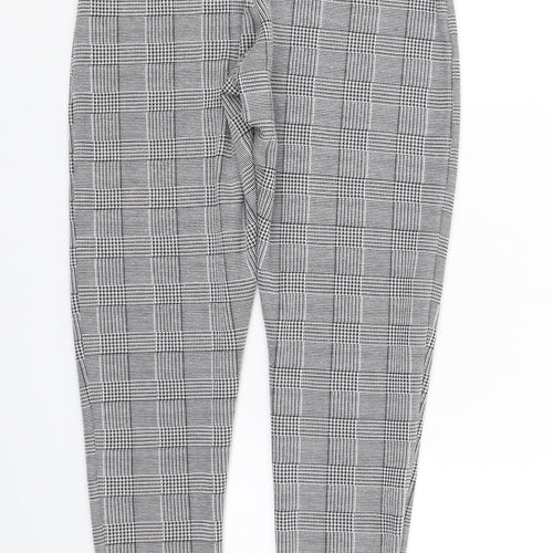 Peacocks Womens Black Houndstooth  Capri Leggings Size 10 L26.5 in