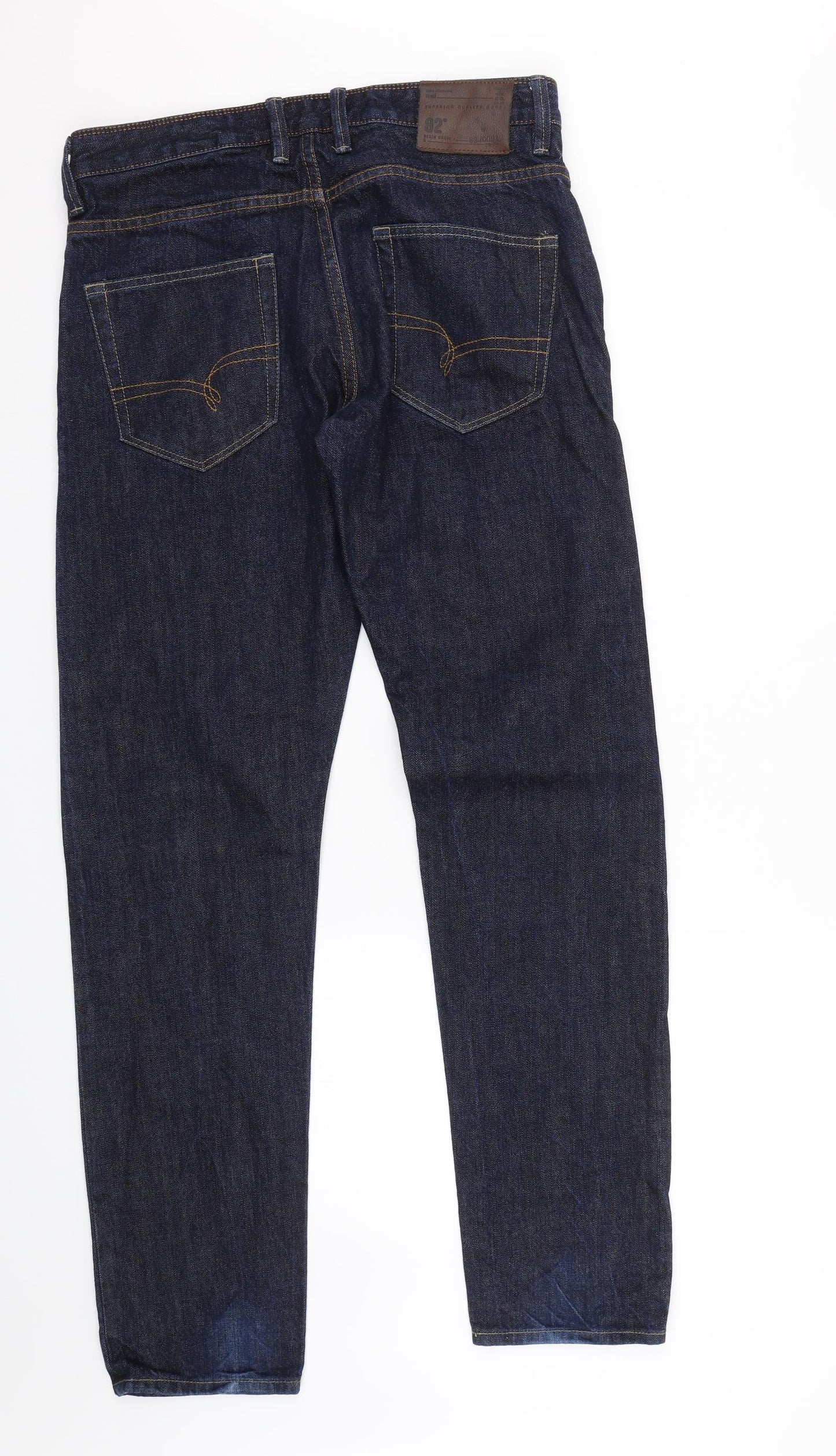 NEXT Mens Black  Denim Straight Jeans Size 32 L31 in