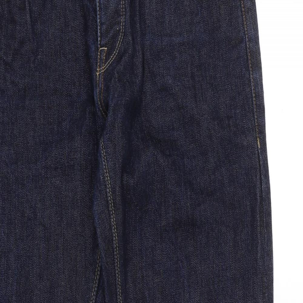 NEXT Mens Black  Denim Straight Jeans Size 32 L31 in