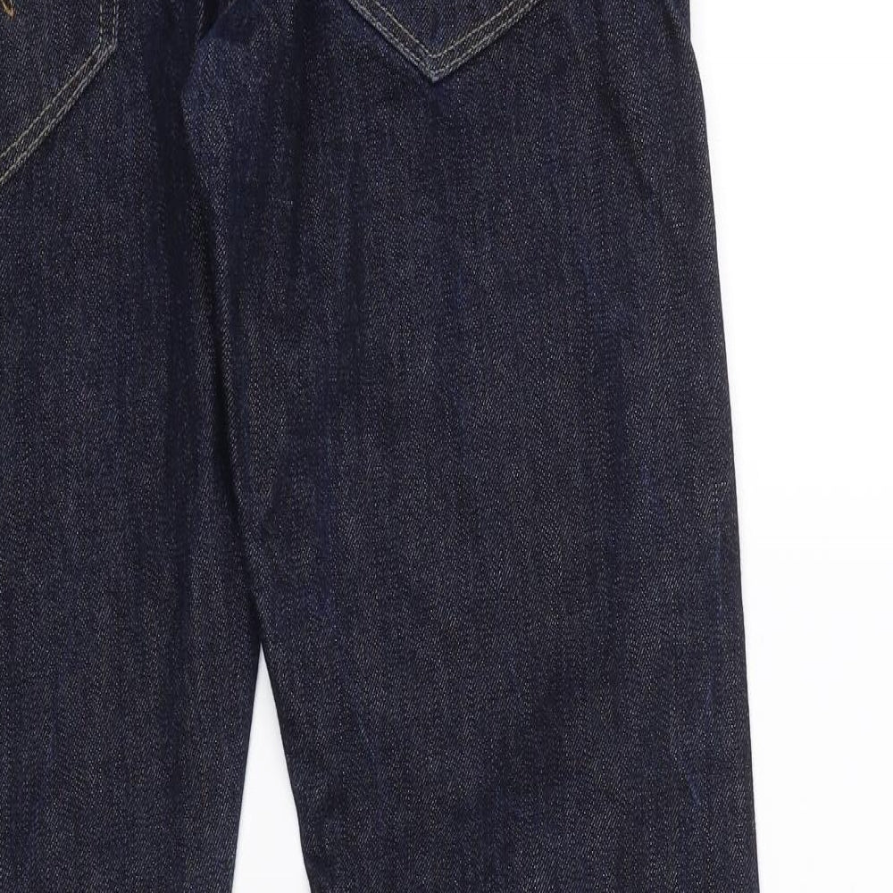 NEXT Mens Black  Denim Straight Jeans Size 32 L31 in