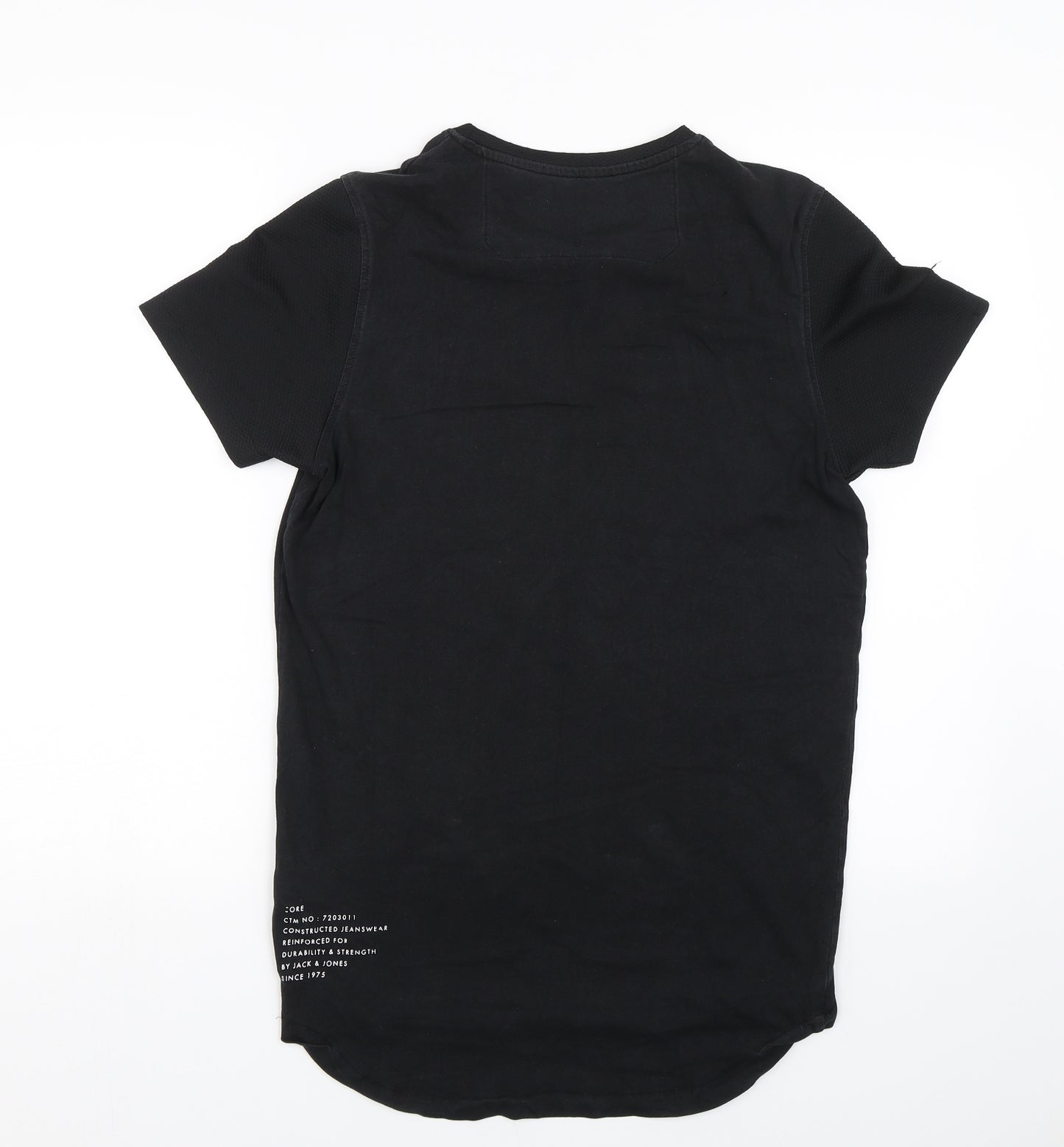 Jack&Jones Mens Black    T-Shirt Size S