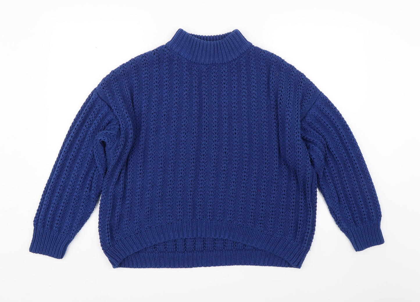 George Womens Blue  Knit Pullover Jumper Size M