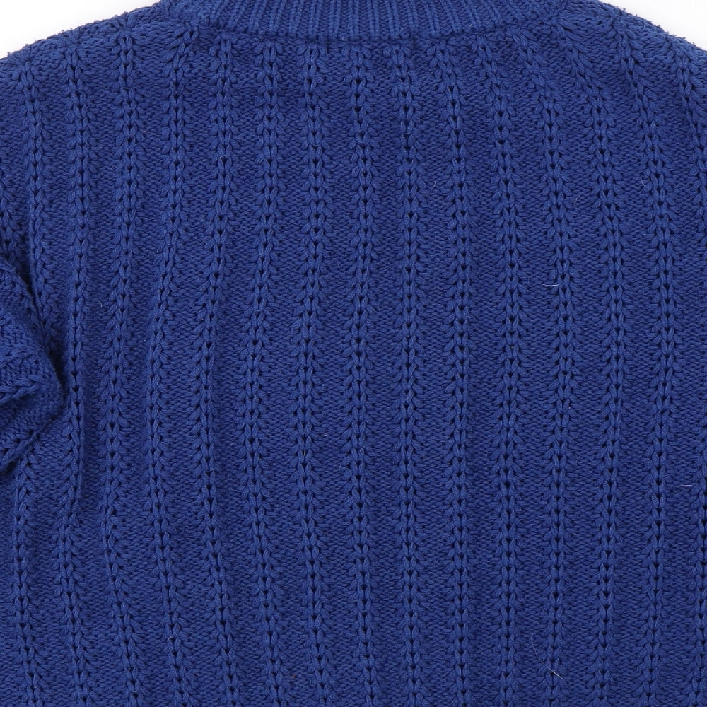 George Womens Blue  Knit Pullover Jumper Size M