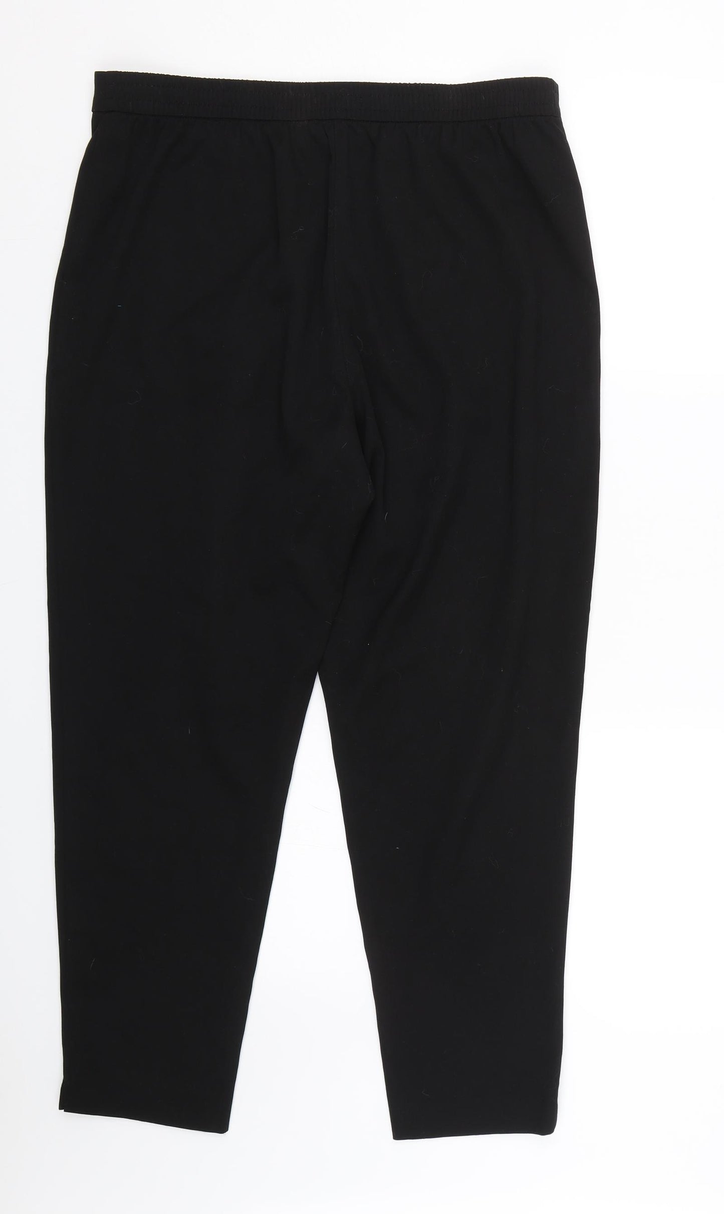 TU Womens Black   Carrot Trousers Size 14 L23.5 in