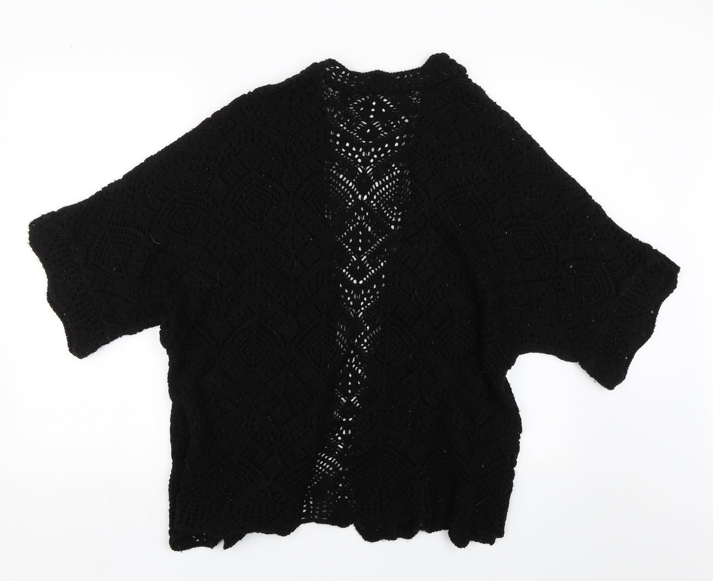 George Womens Black  Knit Cardigan Jumper One Size