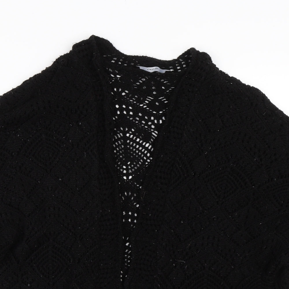 George Womens Black  Knit Cardigan Jumper One Size