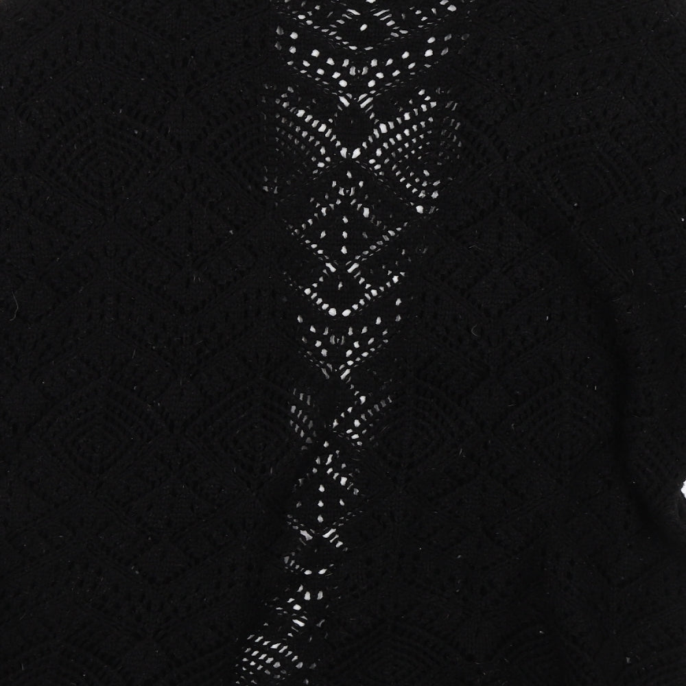 George Womens Black  Knit Cardigan Jumper One Size